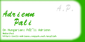 adrienn pali business card